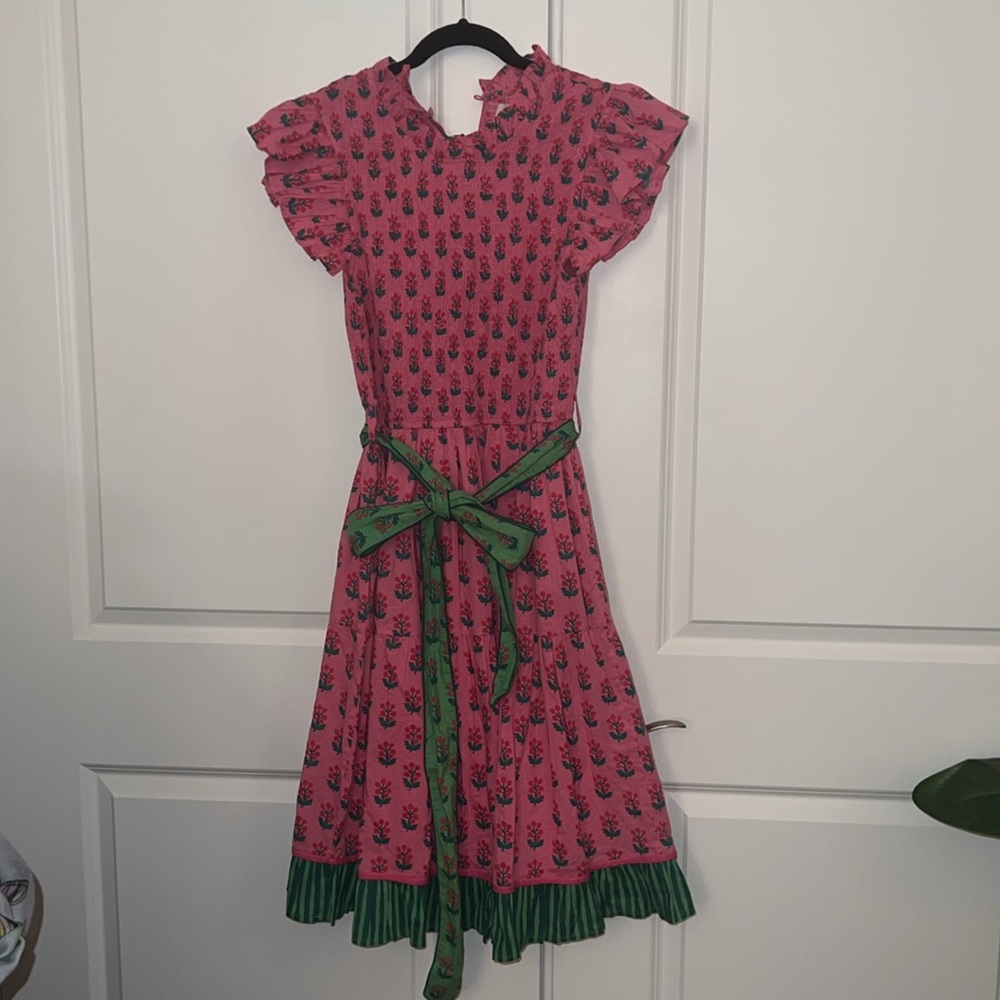 Make me an offer!  Printfresh Let's Ruffle Dress In Bloom - pink cosmos M - Picture 8 of 8